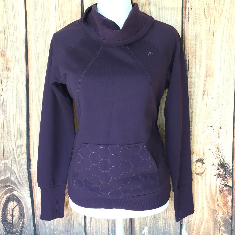 Women's HEAD cowl neck relaxed fit sweater NWT!